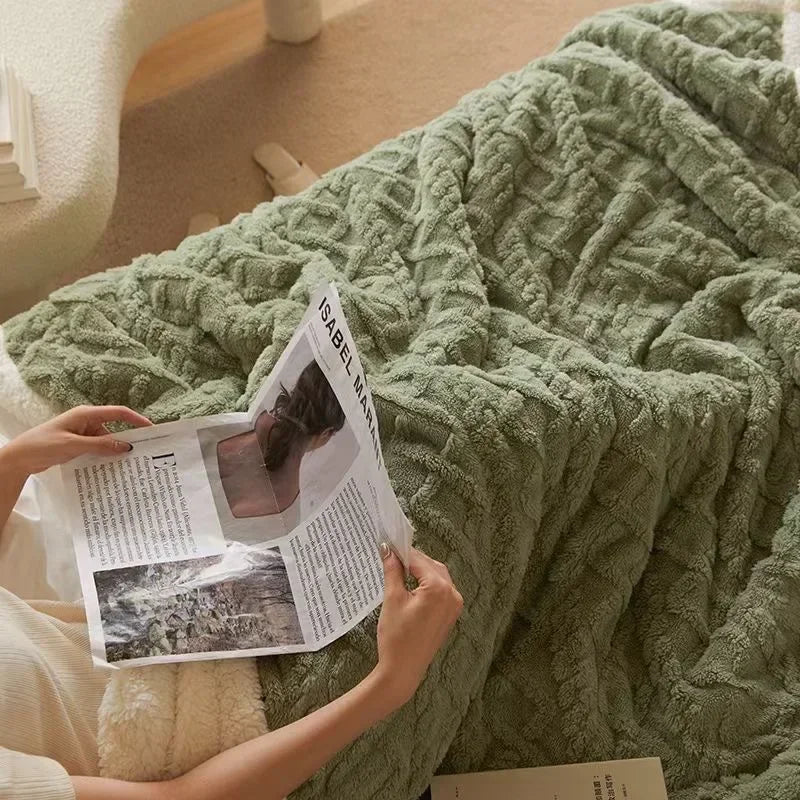 Maliben | Thick Winter Lambswool Blanket - WarmWool