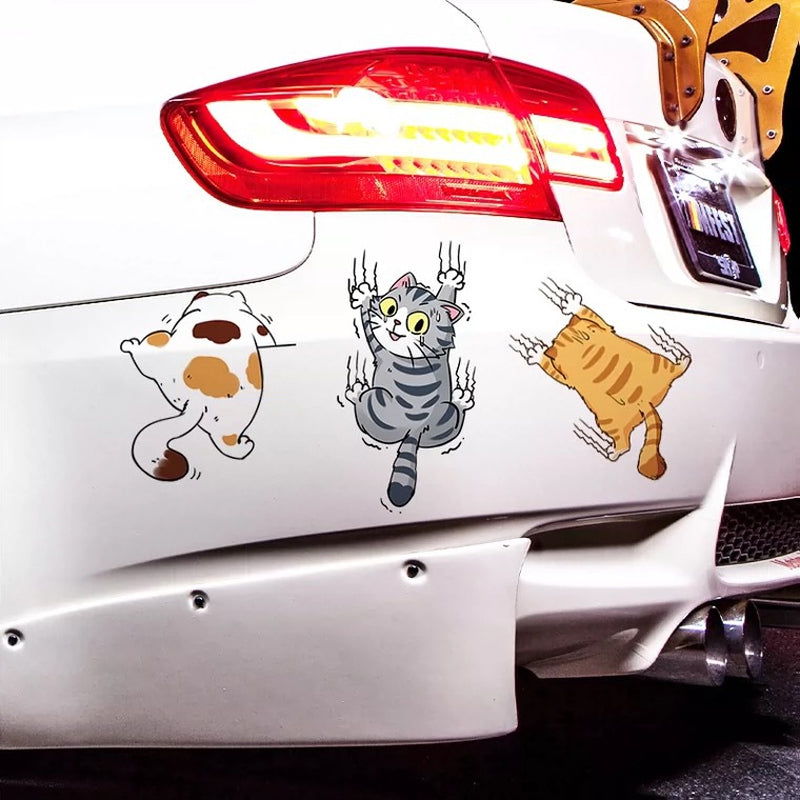 Maliben | Cute Cat Cartoon Car Sticker