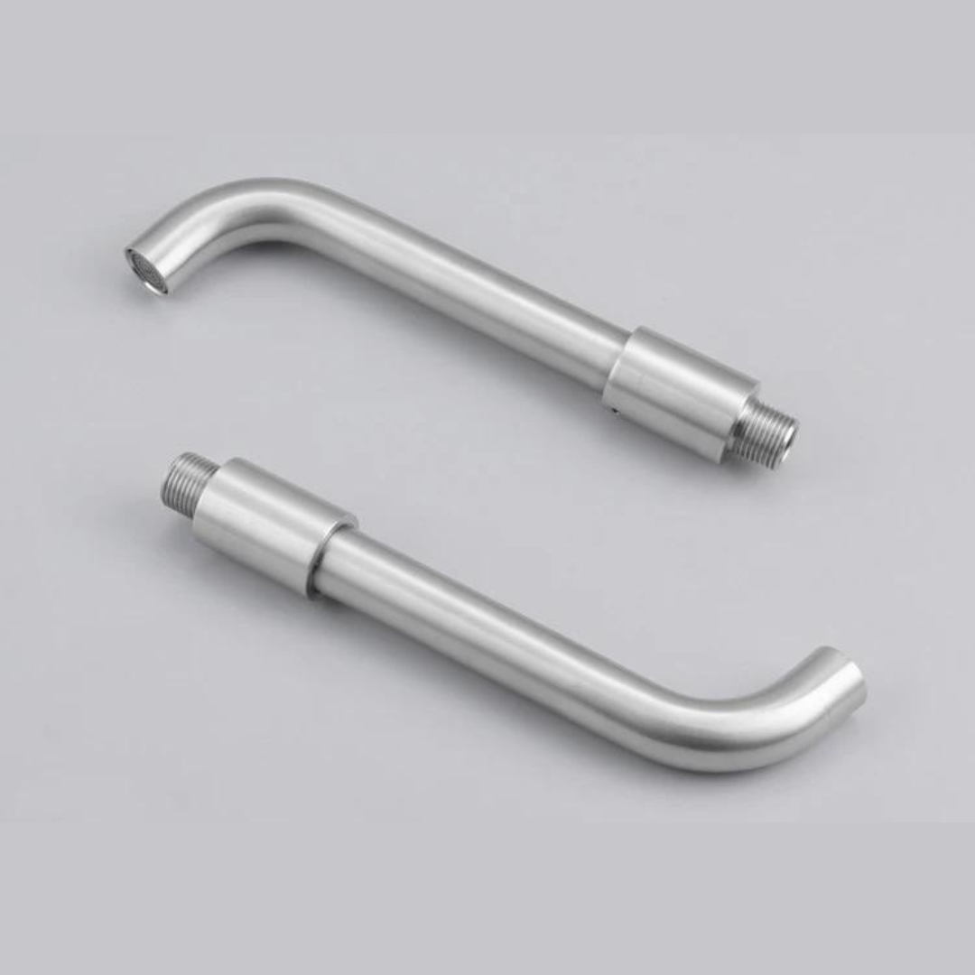 Maliben | Modern Wall-Mounted Basin Tap With Brushed Nickel Finish