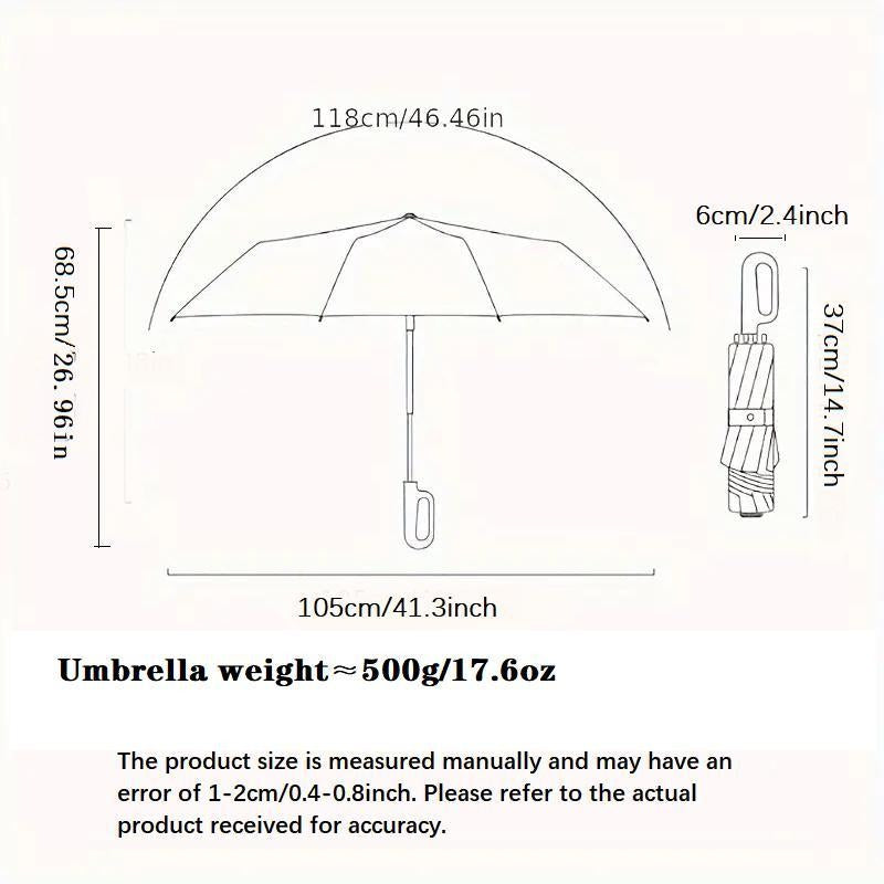 Maliben | Windproof Folding Umbrella With Ring Buckle Handle