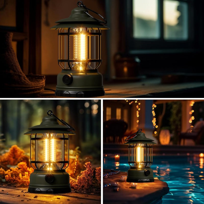 Maliben | Rechargeable Retro Led Camping Lantern