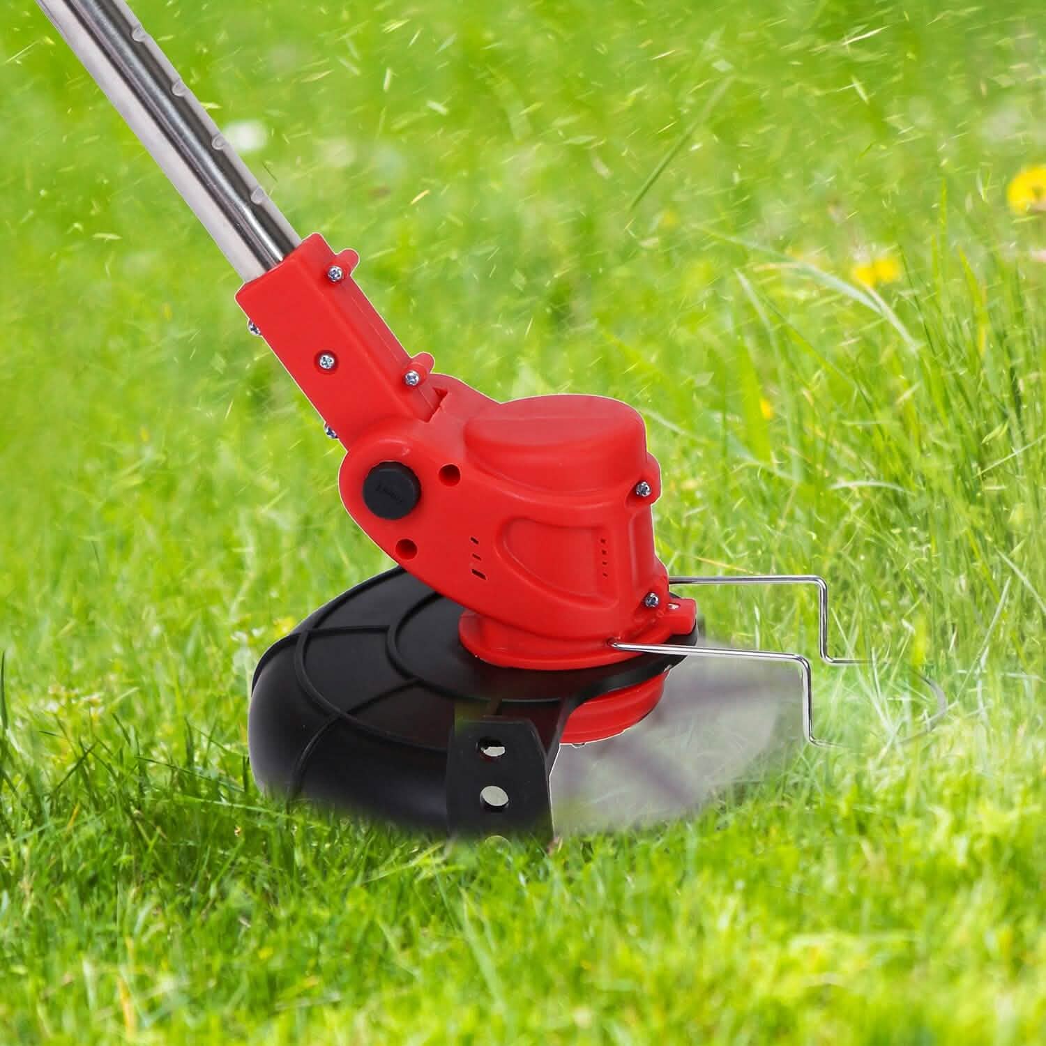 Maliben | 3-In-1 Electric Cordless Lawn Mower Battery-Powered Grass Cutter With Wheels Adjustable Head With 2 Pieces 2500mah Batteries