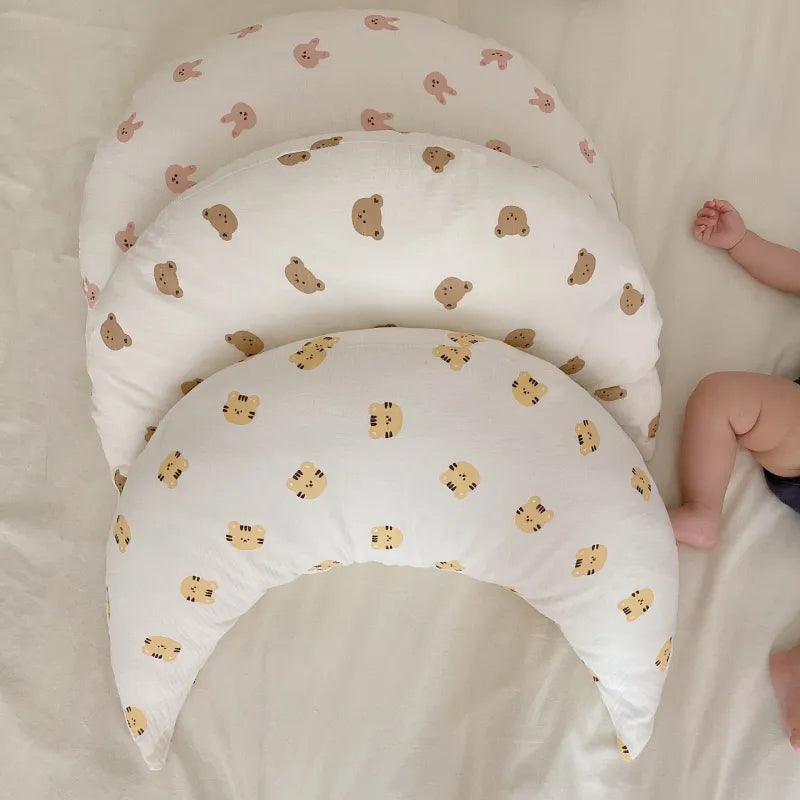 Maliben | Moon-Shaped Pillow For Babies – Soft Cuddle Pillow For Sleeping