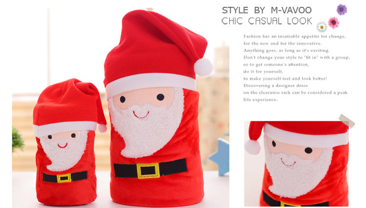 Cartoon Double Sided Flannel Christmas Blanket