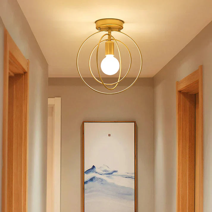 Maliben | Modern Ring-Shaped Ceiling Lamp Gold