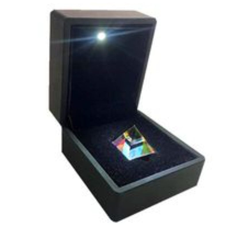 Maliben | Crystal Prism With Led Gift Box, For Teaching, Playing, Photography