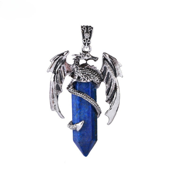 Maliben | Bohemian Style Natural Mystic Gemstone Dragon Necklace
