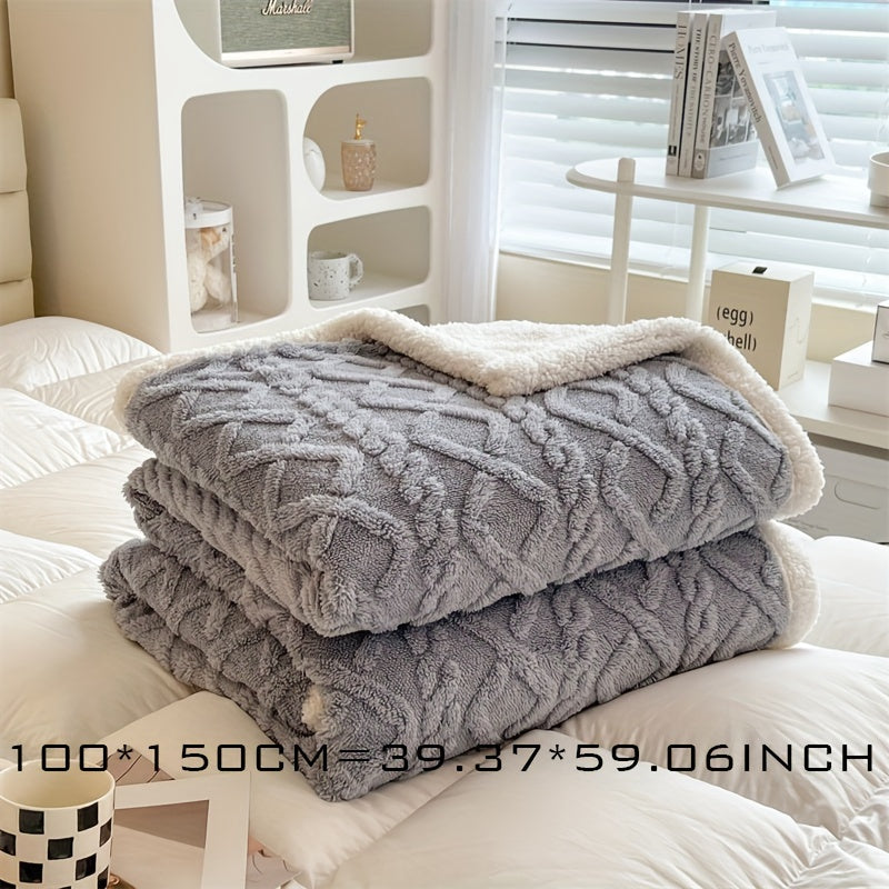 Maliben | Vintage Luxe Reversible Fleece Blanket - Essential For Winter