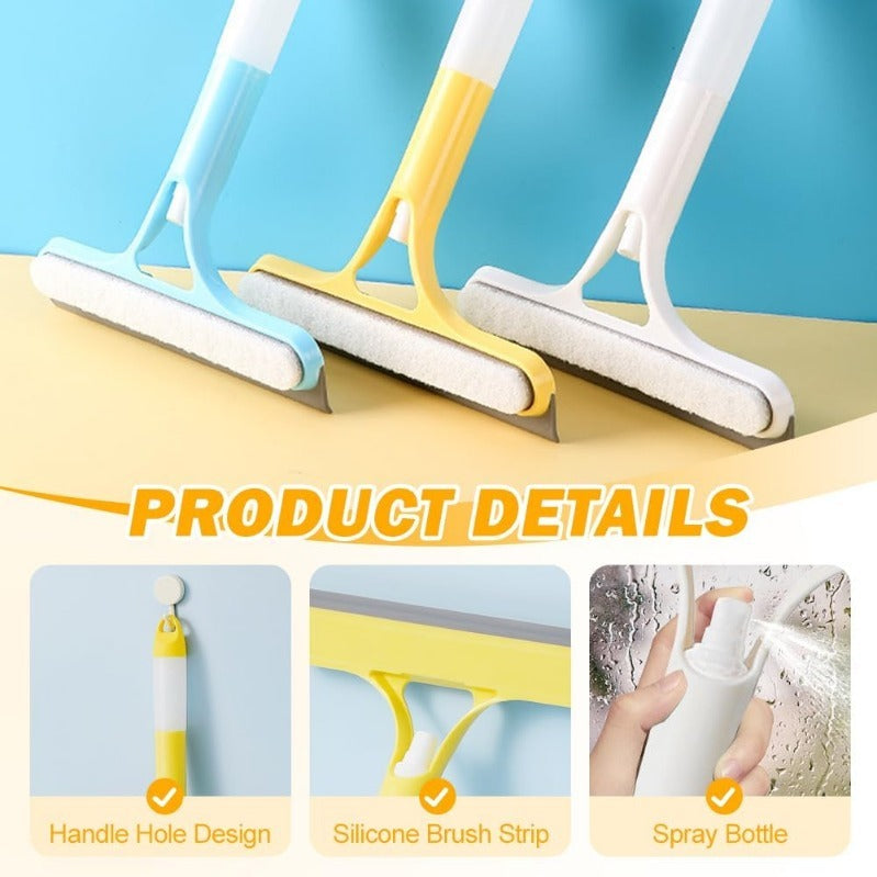 Maliben | Brightswipe 3 In 1 Window Squeegee Cleaner With Spray Bottle