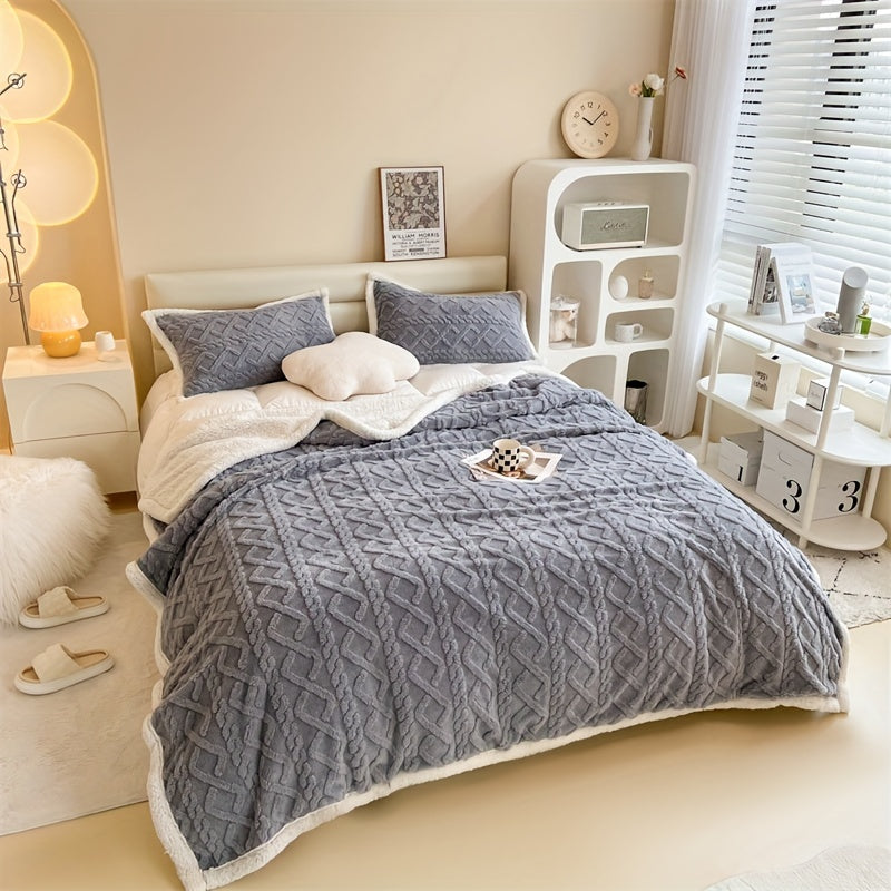 Maliben | Vintage Luxe Reversible Fleece Blanket - Essential For Winter