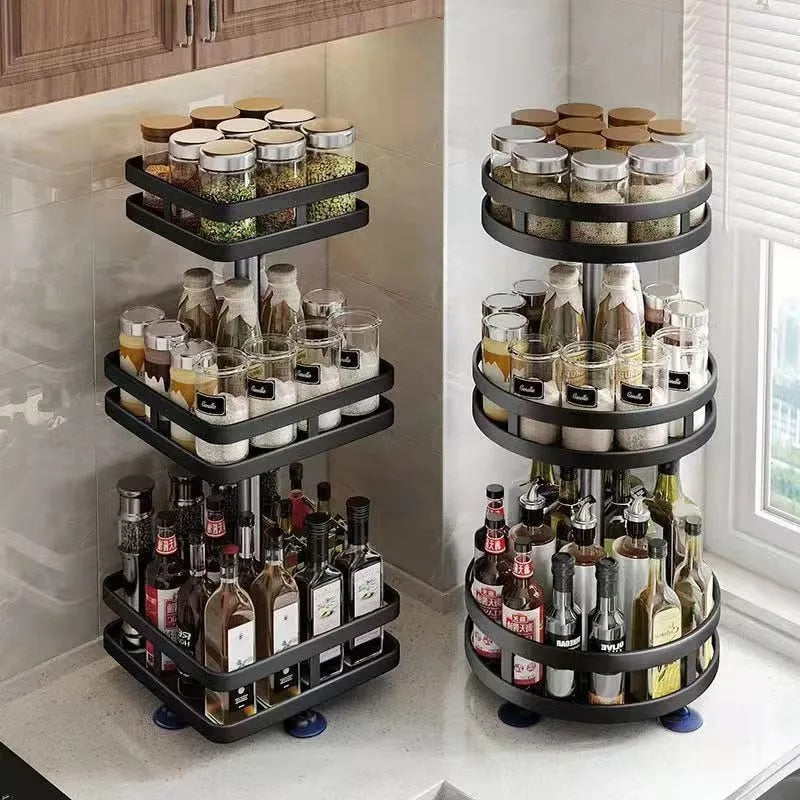Maliben | 360° Rotatable Multifunctional Storage Rack