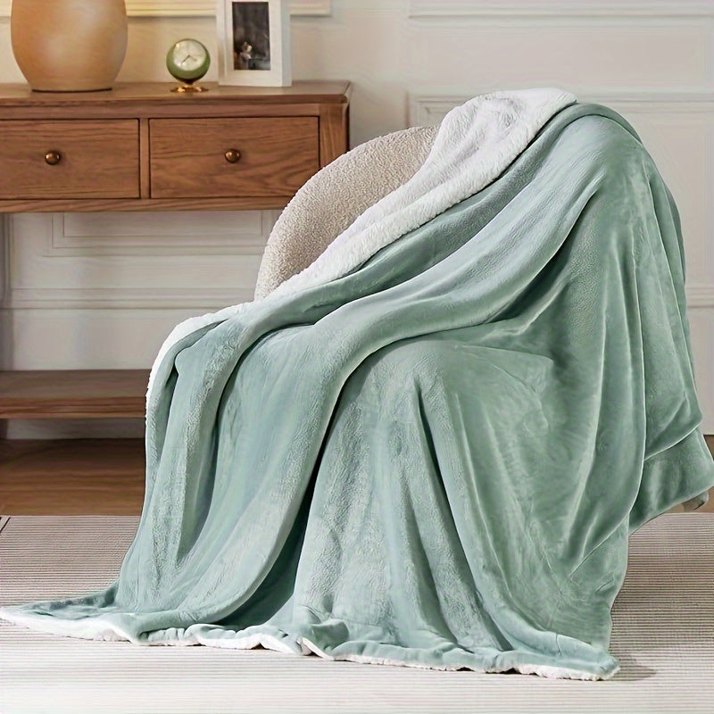 Maliben | Chic Sherpa Fleece Blanket For Optimal Comfort