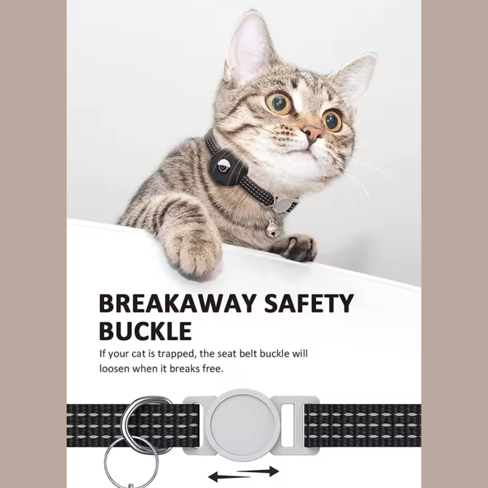 Maliben | Pet Safety Set – Smart Dog and Cat Tracker with Reflective Collar