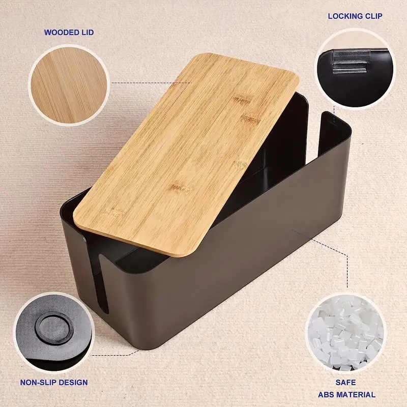 Maliben | Wire Organizer Box For Tidy Cable Management