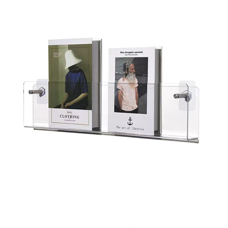 Acrylic Transparent Display Rack Wall-Hanging Bookshelf Wall Storage Shelf