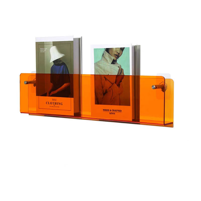 Acrylic Transparent Display Rack Wall-Hanging Bookshelf Wall Storage Shelf