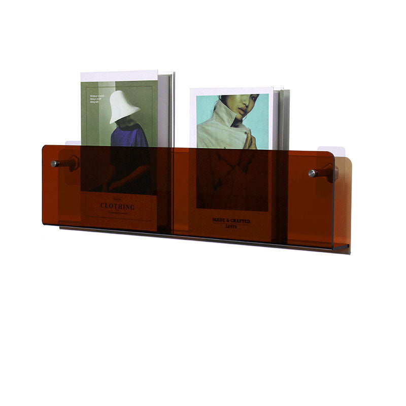 Acrylic Transparent Display Rack Wall-Hanging Bookshelf Wall Storage Shelf