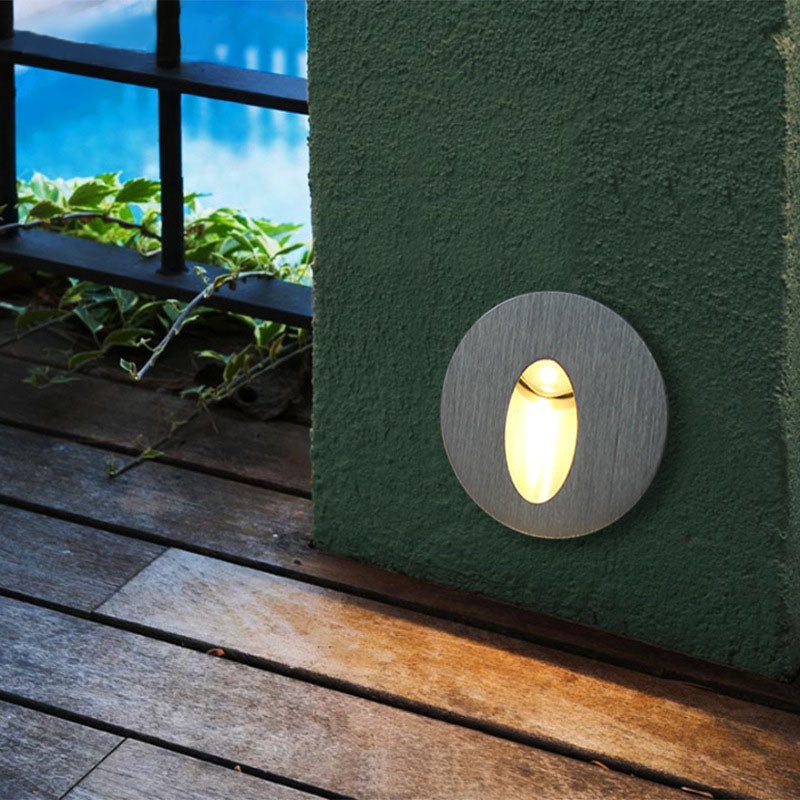 Led Foot Lights Step Lights Aluminum Embedded Corner Lights Step Lights Square Wall Lights Round Wall Aisle Lights