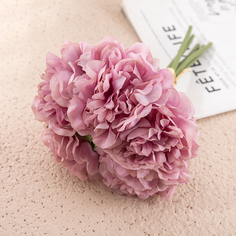 Simulation Of Peony Flower Bouquet Simulation Flower Home Decoration Crafts