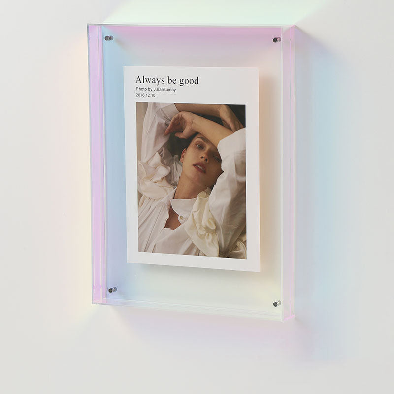 Acrylic Photo Frame Platform Light Luxury High Sense Transparent Display Frame