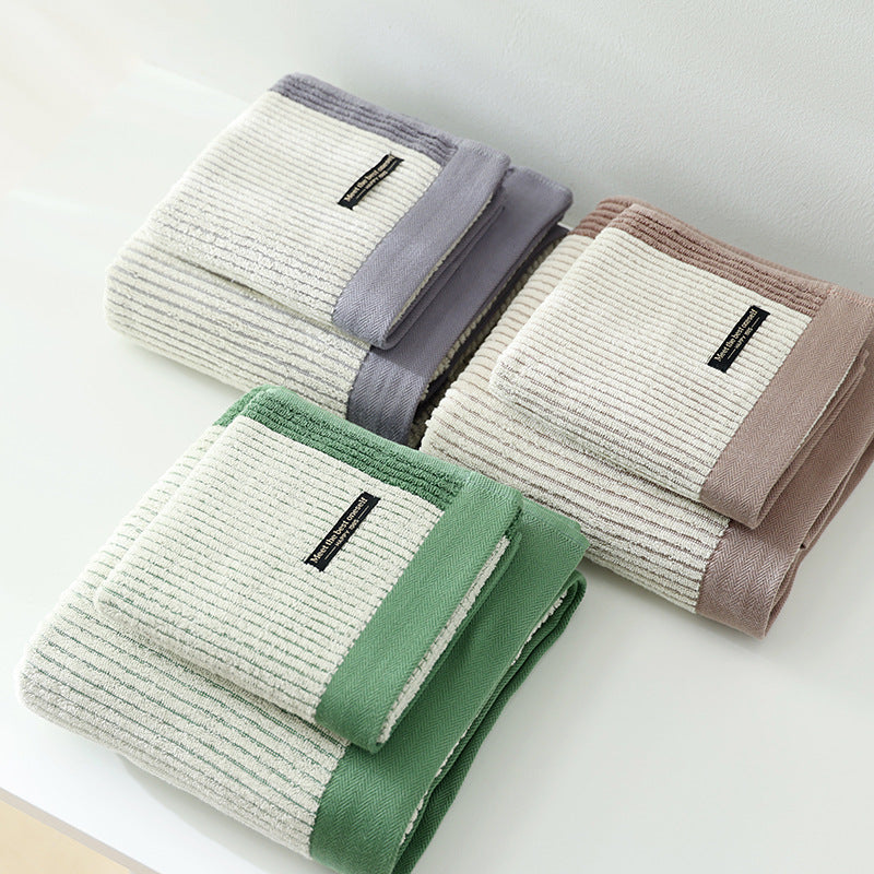 Class A Yarn-Dyed Cotton Towel Household Face Wash Cotton Face Towel