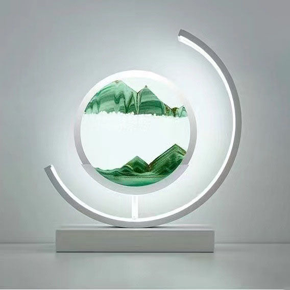 Landscape Quicksand Painting Ornaments Creative Hourglass Home Decorations
