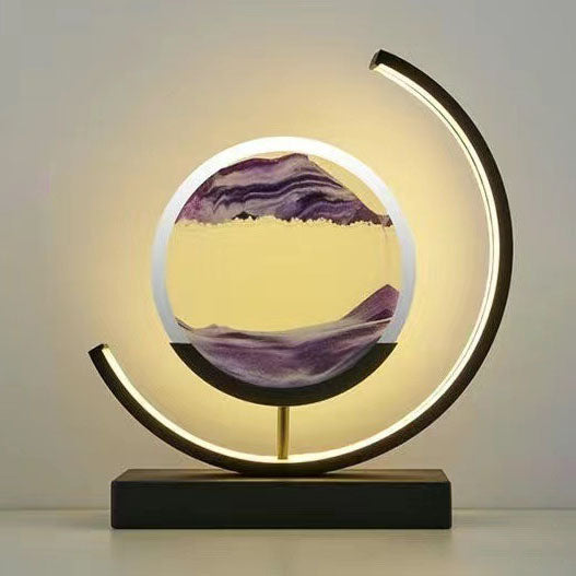 Landscape Quicksand Painting Ornaments Creative Hourglass Home Decorations