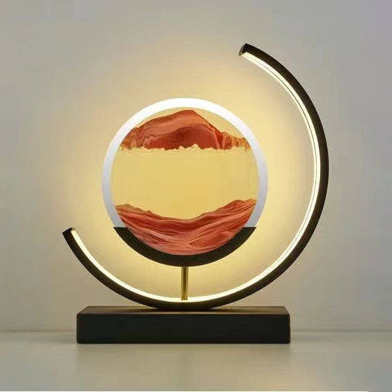 Landscape Quicksand Painting Ornaments Creative Hourglass Home Decorations