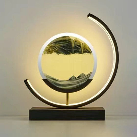 Landscape Quicksand Painting Ornaments Creative Hourglass Home Decorations
