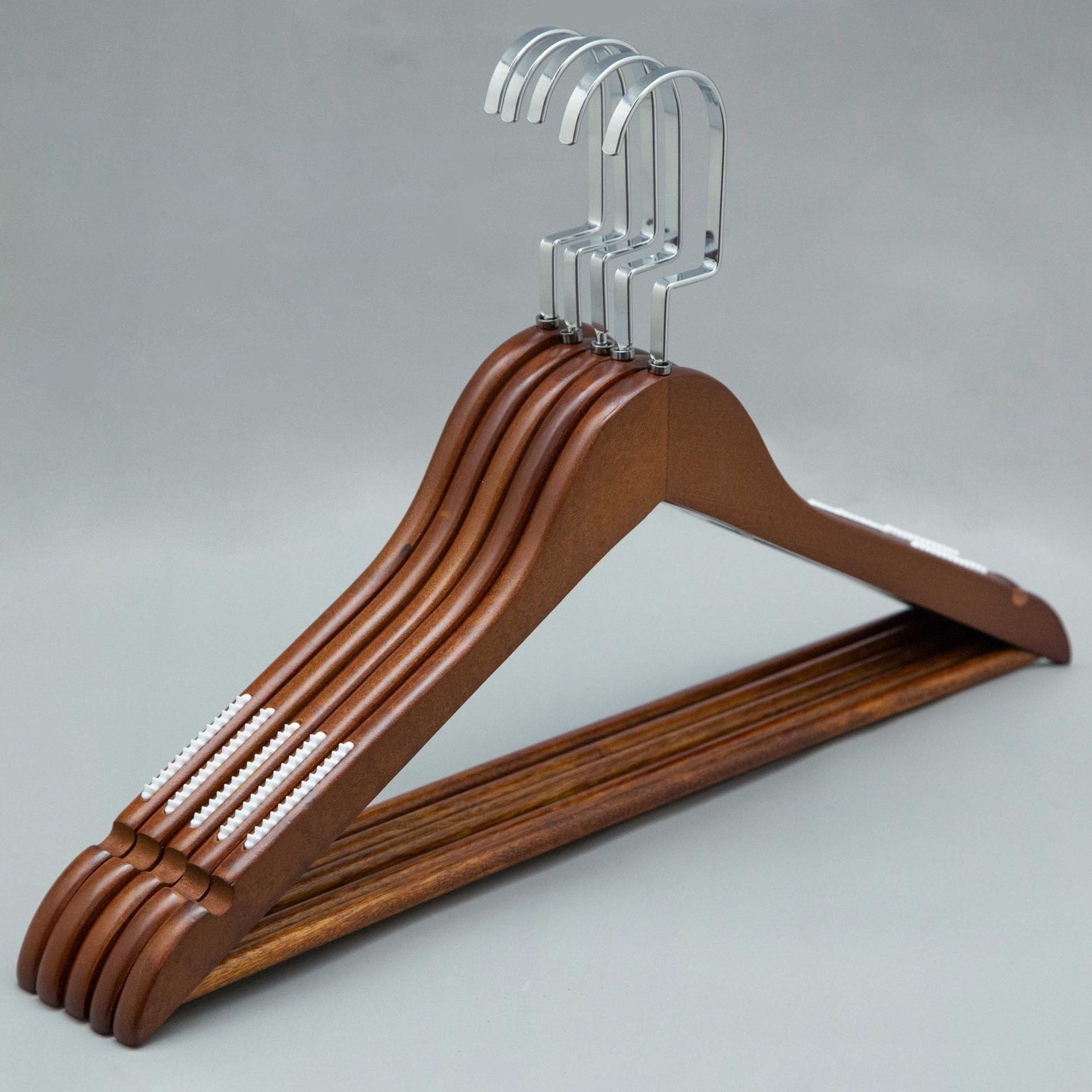 Retro Color Wooden Hanger Solid Wood Seamless Drying Rack