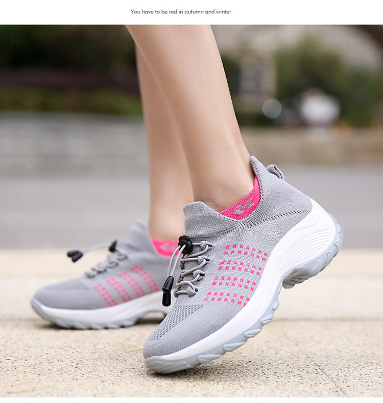 Women's Flyknit Mesh Athletic Shoes