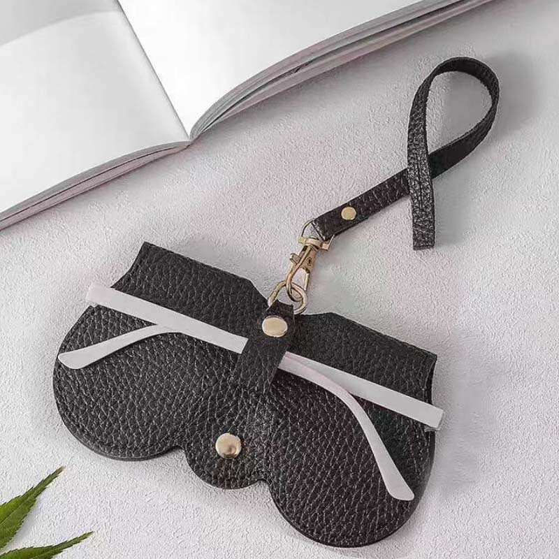 Maliben|Leather Eyeglass Case Pouch|Fashion Leather Portable For Daily Travel