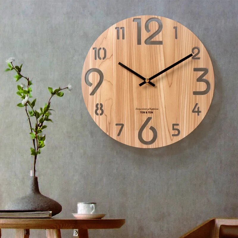 Maliben | 3D Wall Clock Made of Wood