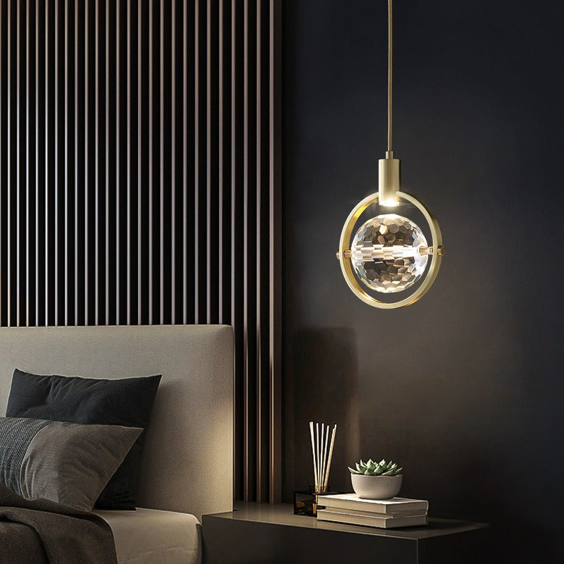 Maliben | Crystalchic Pendant Light - Ring-Shaped Led Ceiling Lamp With Sparkling Crystals