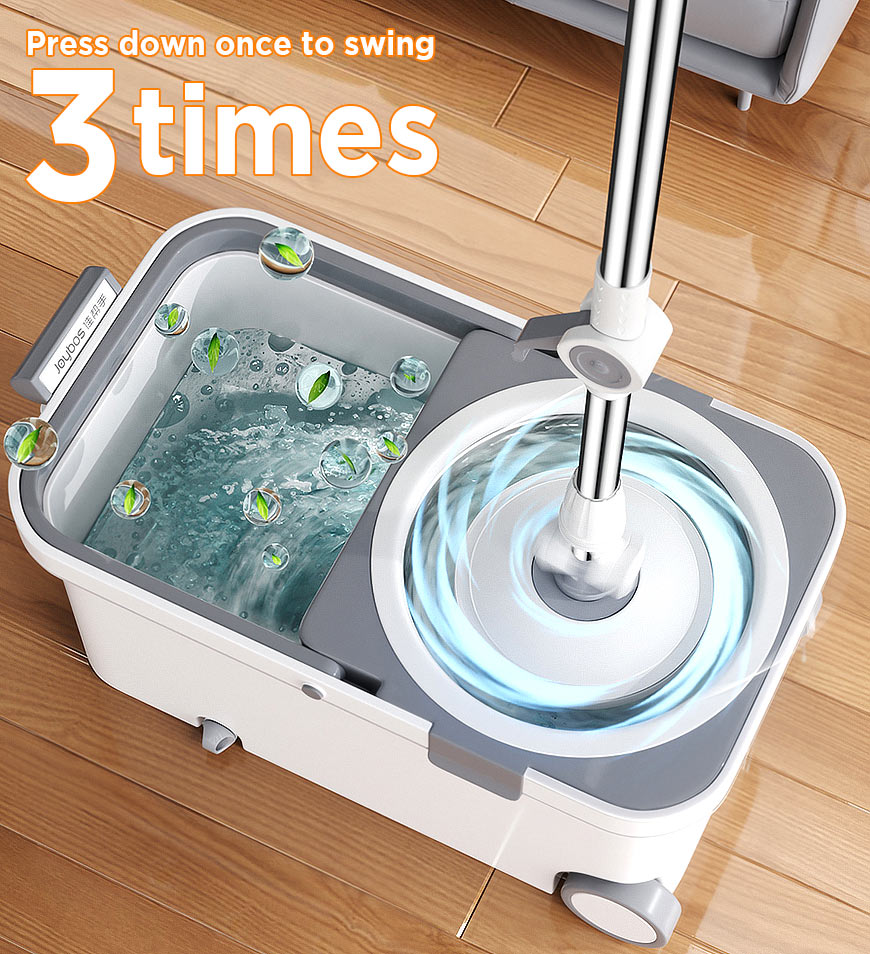 Maliben | 360° Rotatable Mop And Bucket Set With Wringing System F63