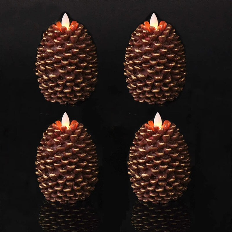 Maliben | Pinecone & Tree Led Candles