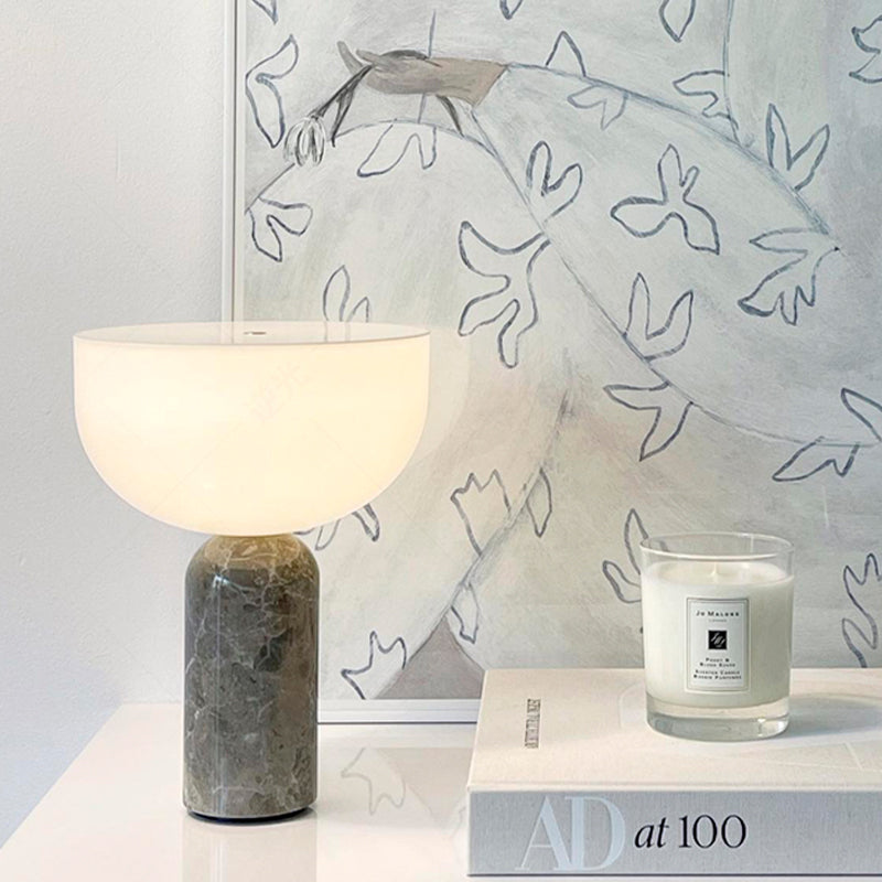 Maliben | Marbleluxe Lamp - Luxurious Marble Table Lamp With Golden Accents