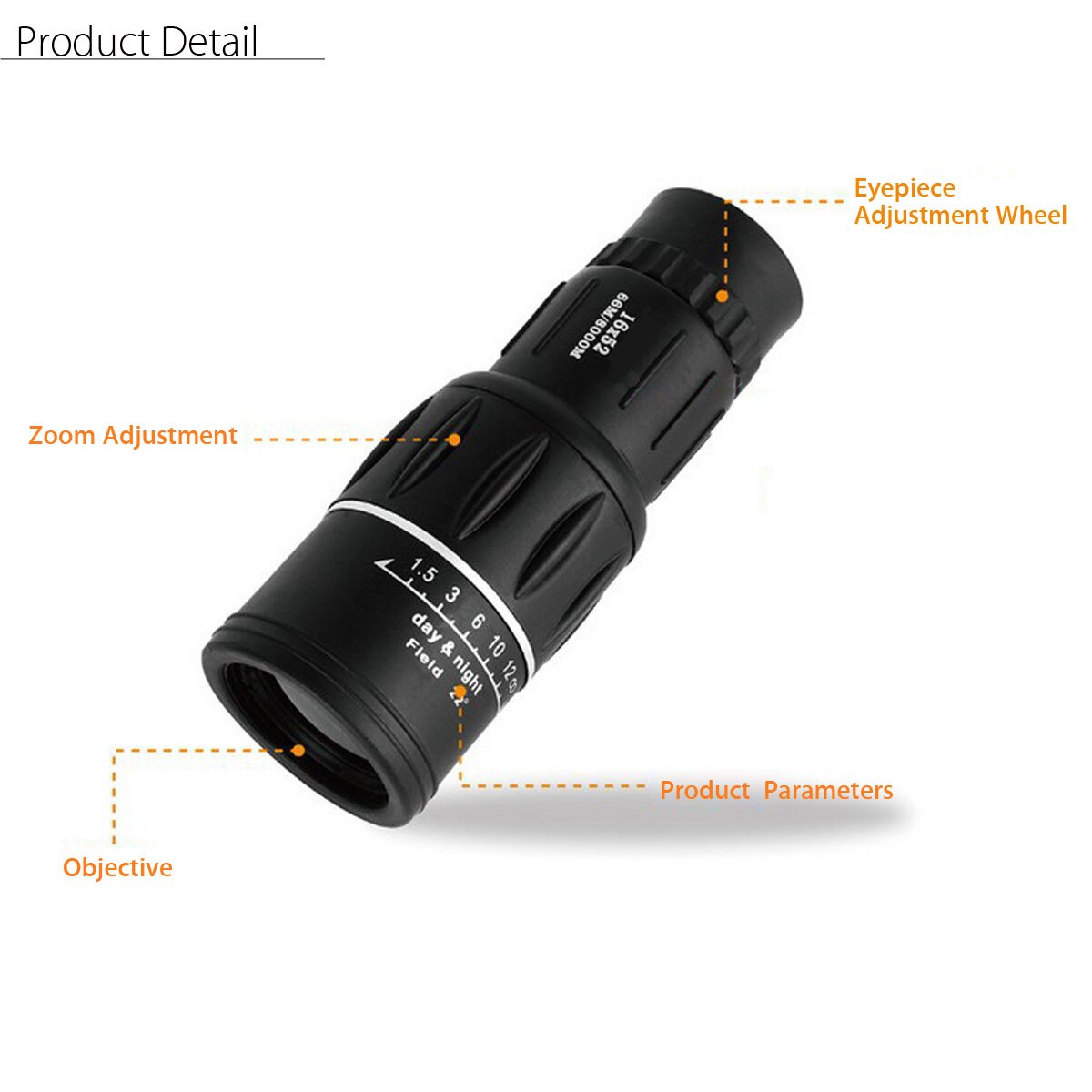 Maliben | Hiking Monocular Digital Binocular Lens Camera Hd