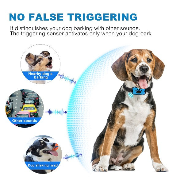 Maliben | Painless Anti-Bark Collar – Vibrations & Ultrasound for Dogs