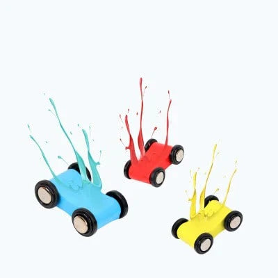 Maliben | Wooden Car Ramp Race Track – Nostalgic Fun For Little Car Fans