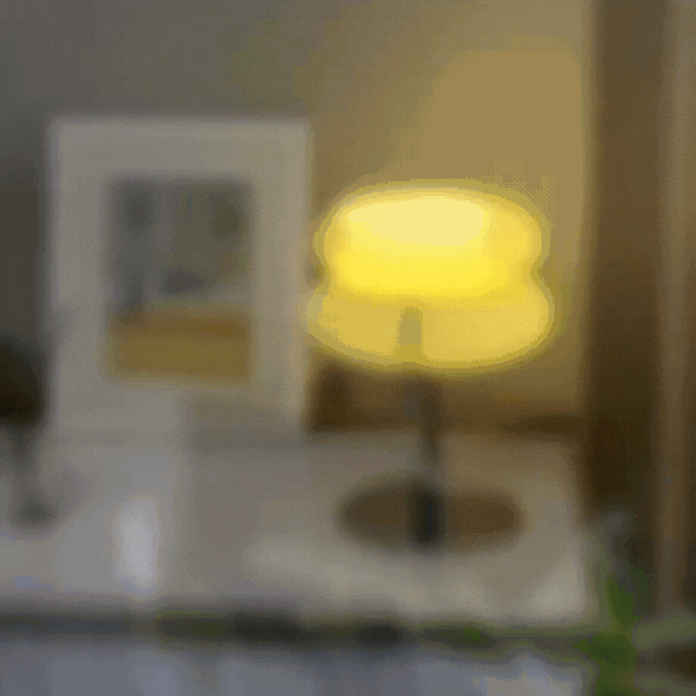 Maliben | Elegant Macaron Glass Table Lamp With Usb - 3 Light Colors