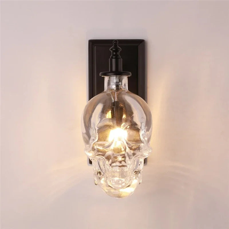 Maliben | Gothic Skull Bottle Retro Wall Lamp