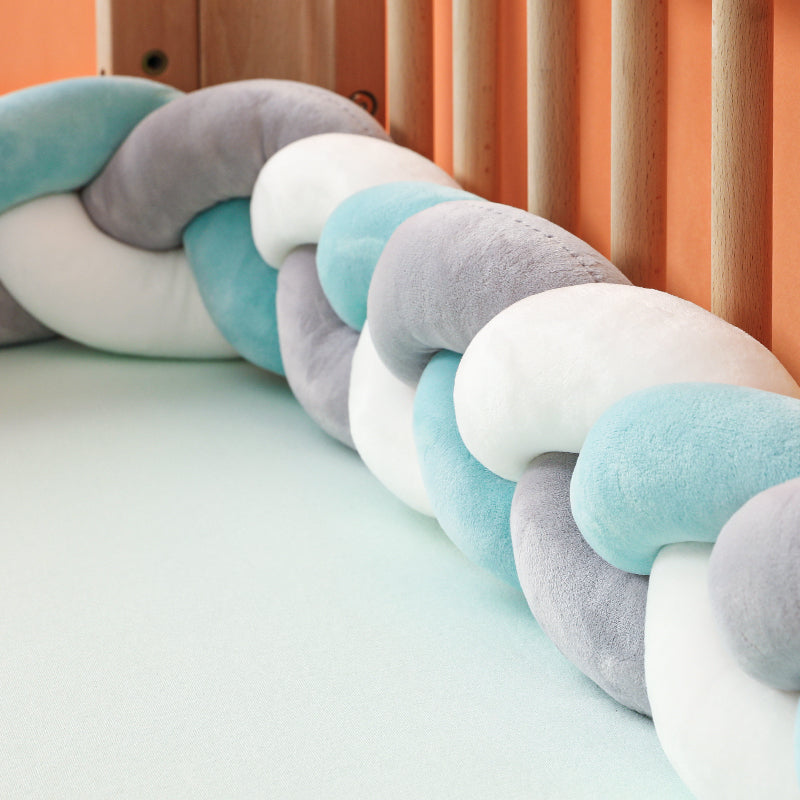 Maliben Handwoven Baby Crib Bumper Pillow — Braided, Non-Toxic
