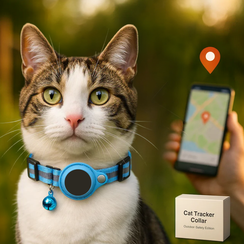 Maliben | Cat GPS Tracker Collar | Quick Release Closure, Reflective Design & Durable for Outdoor Safety Adventures