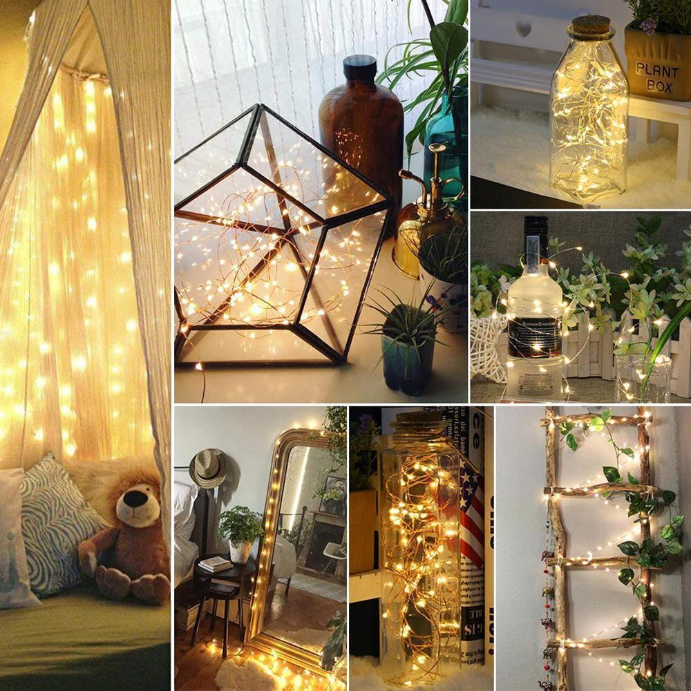 Maliben | LED Wine Bottle Lamps Cork Night Light DIY Decoration Lift - 5/10 PCS