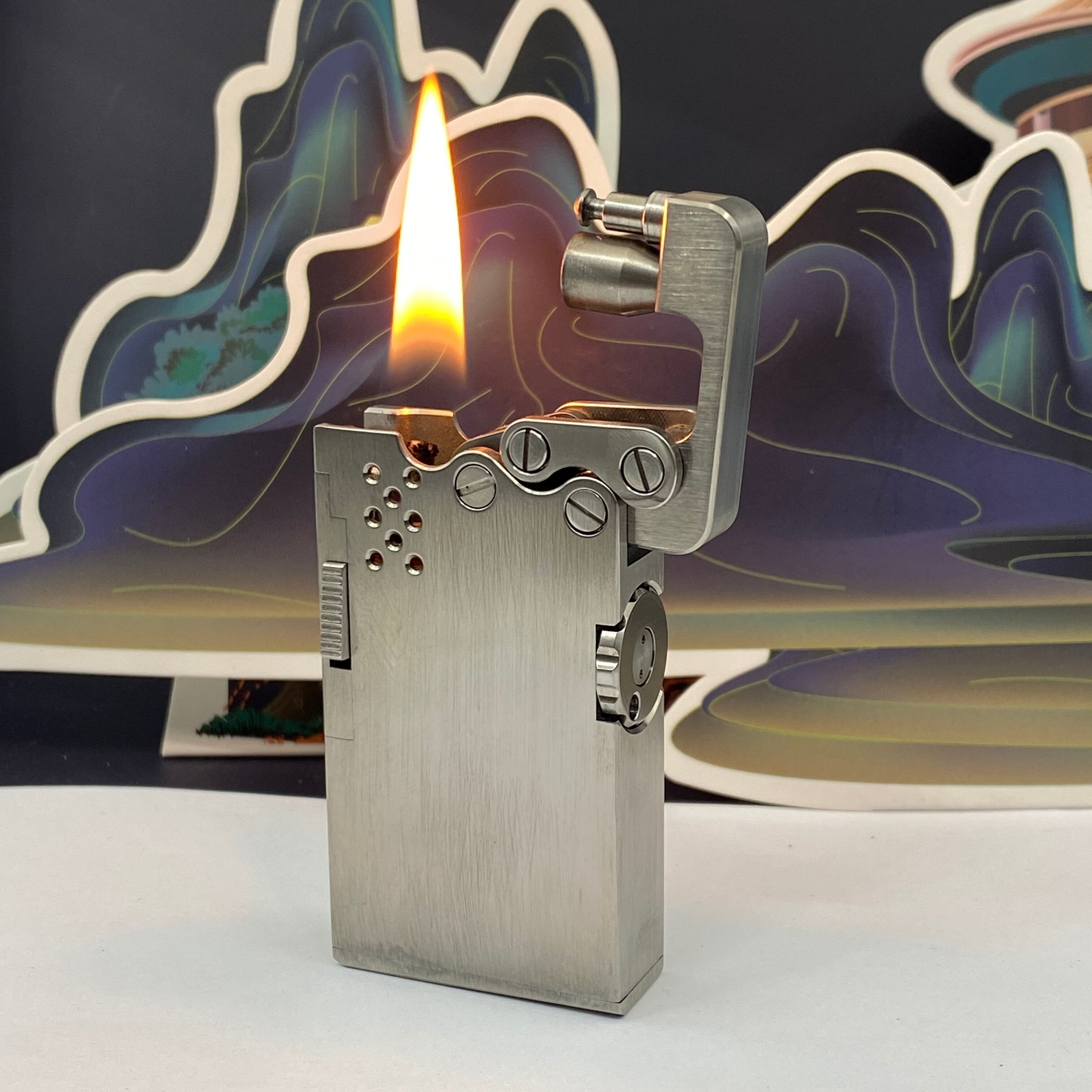 Maliben | Handmade Mechanical Titanium Automatic Lighter