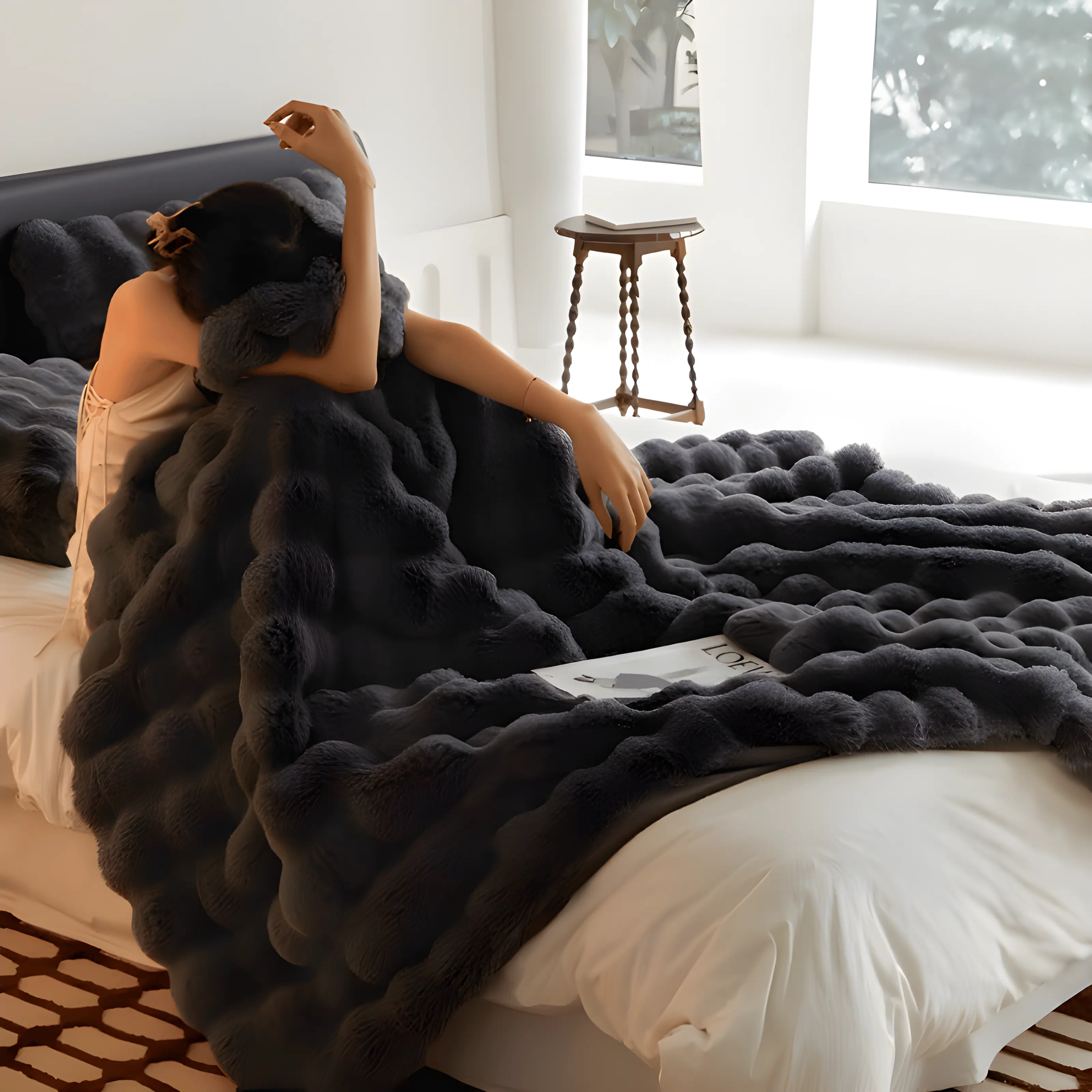 Maliben | Luxurious Fluff Bubble - Blanket For Ultimate Comfort