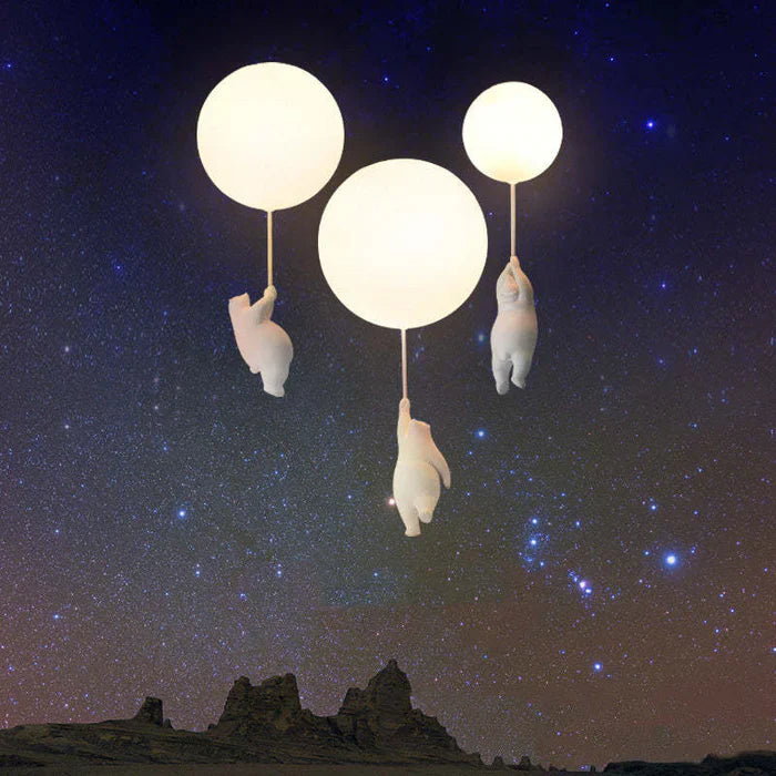 Maliben | Children's Ceiling Lamp With Bear And Balloon - Cloudbear