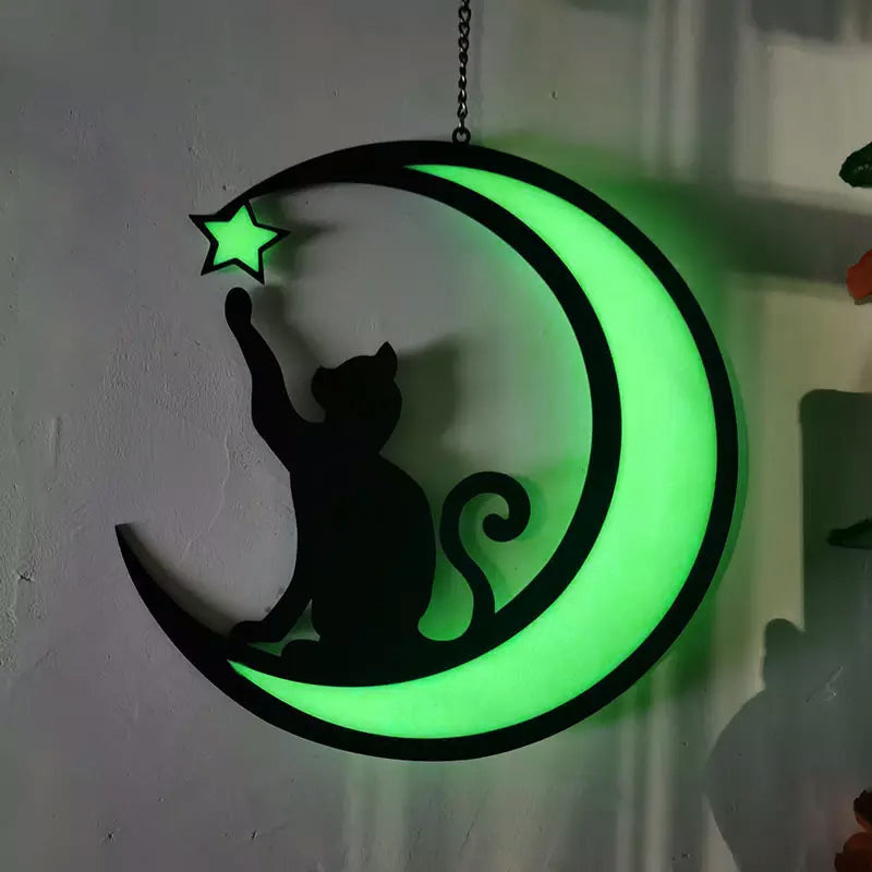 Maliben | Moon Cat Decoration Pendant Made Of Acrylic