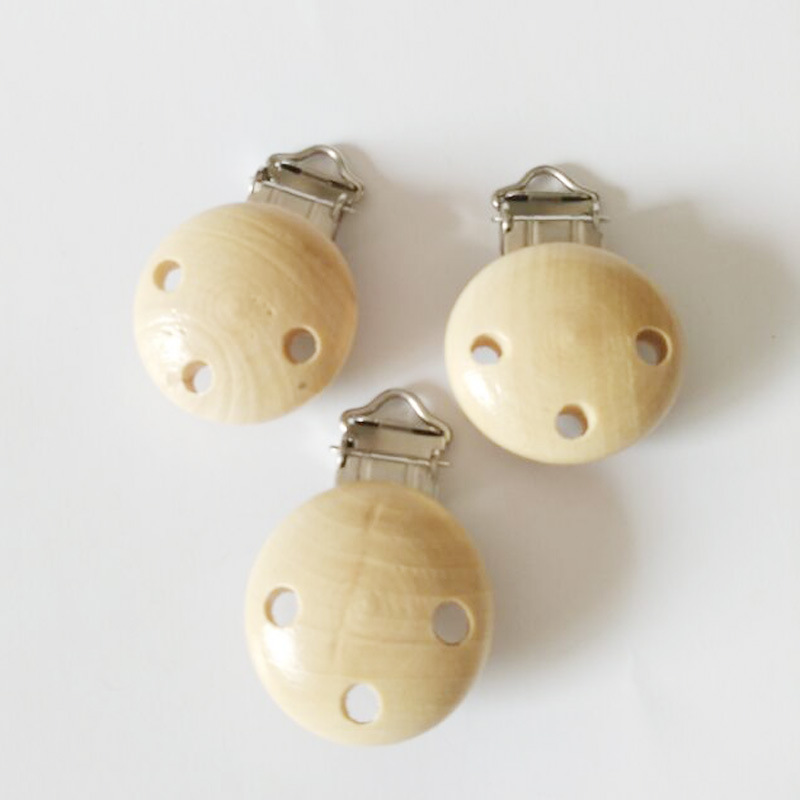 Maliben | Wooden Clip For Baby Accessories With Metal Closure For Diy Baby Accessories